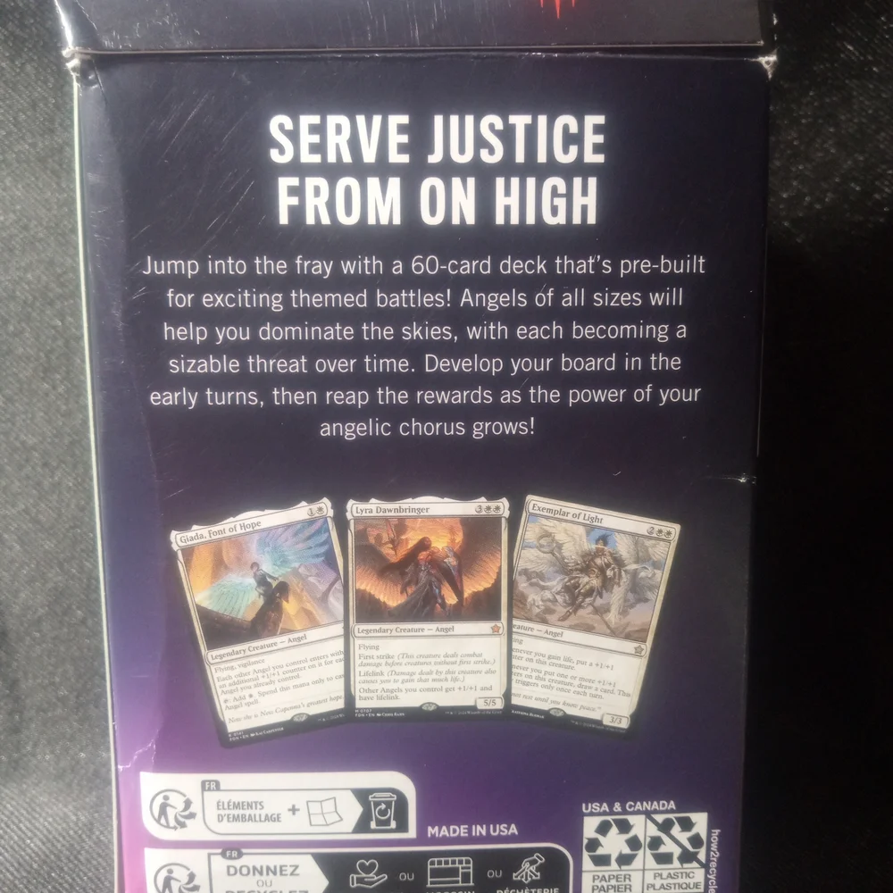 OPEN BOX ~ MTG Angels Standard Theme Deck 60-Card Ready to Play - Open Box